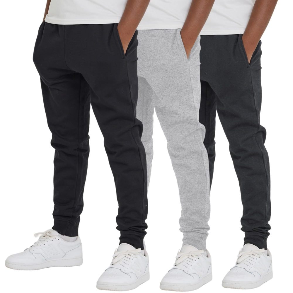 NEW Ultra Performance 3 Pack Boys Sweatpants Kids Clothes Active Soft Fleece Jog